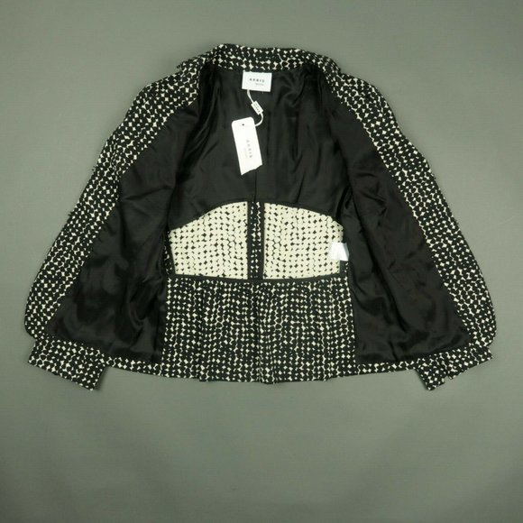Akris Punto Cream Black Cardigan Jacket - Picture 4 of 8